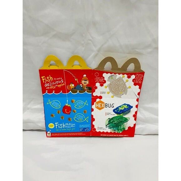 2013 McDonald's Barbie Pink Shoes and Hex Bugs Happy Meal Box - Picture 2 of 5